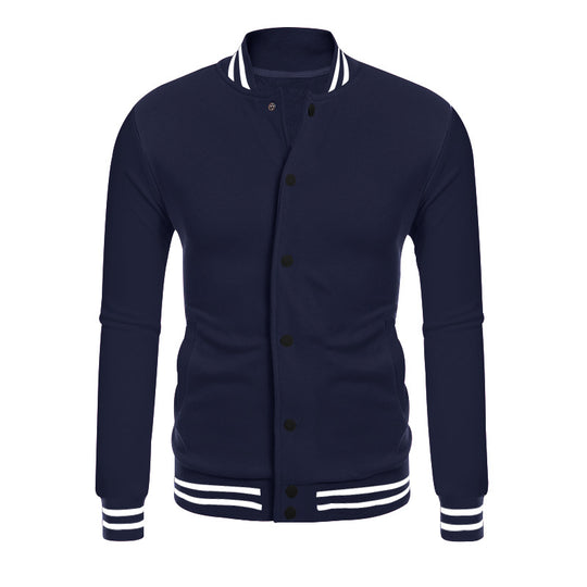Herren Sport-Jacke im College-Stil mit praktischen Taschen und modernem Schnitt EB