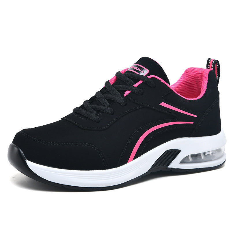 Damen Sportliche Sneakers mit dämpfendem Luftpolstersystem und atmungsaktiver Mesh-Oberfläche EB