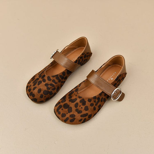 Damen bequeme Mary Jane Ballerinas mit dekorativem Riemen EB