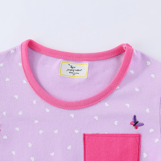 Mädchen Freizeitkleid mit zauberhaften Einhorn- und Feenapplikationen EB