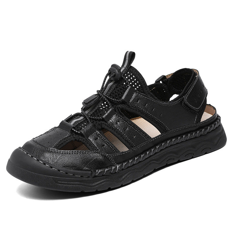 Herren Bequeme Outdoor-Sandalen mit verstellbarem Riemensystem und rutschfester Sohle EB