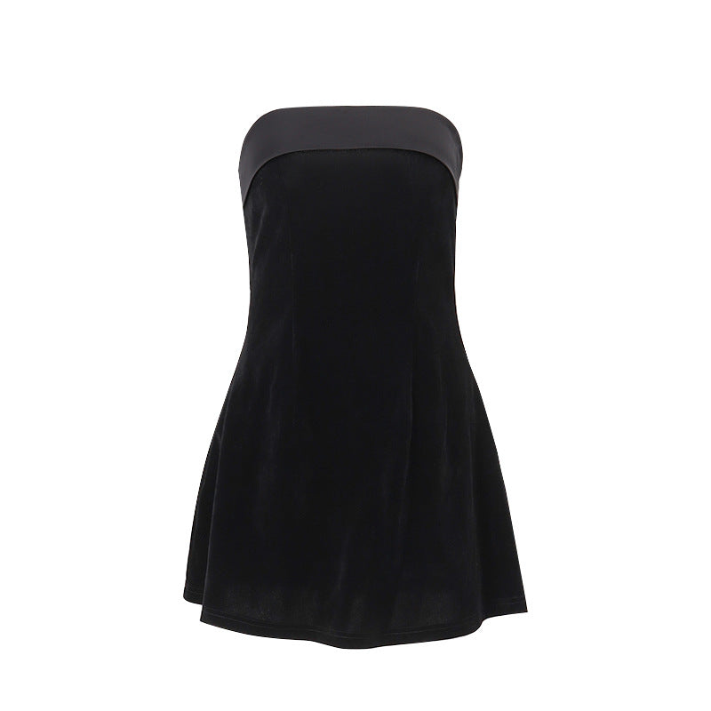 Damen Neckholder-Kleid mit fließendem Rock EB