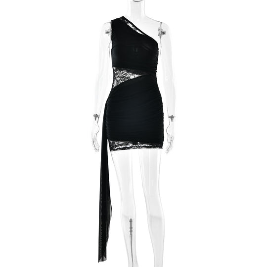 Damen Cocktailkleid mit asymmetrischem Schnitt EB