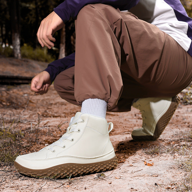 Herren nan urbaner Leder-Sneakerboot mit gepolstertem Schaft und griffiger Profilsohle EB