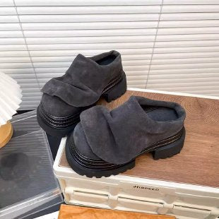 Damen Mokassins mit trendiger Rüschendetails und bequemer Sohle EB