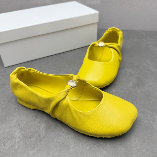 Damen Bequeme Ballerinas mit modischem Knoten-Detail EB