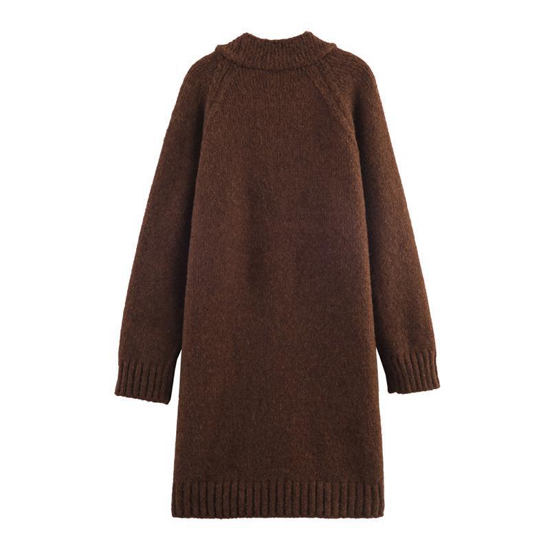 Damen Lange Strickjacke mit eleganter Knopfleiste und weichfließendem Material EB