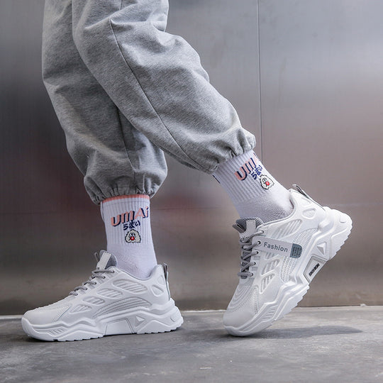 Damen Sportliche Sneakers mit atmungsaktiver Mesh-Oberfläche und dämpfender Sohle EB