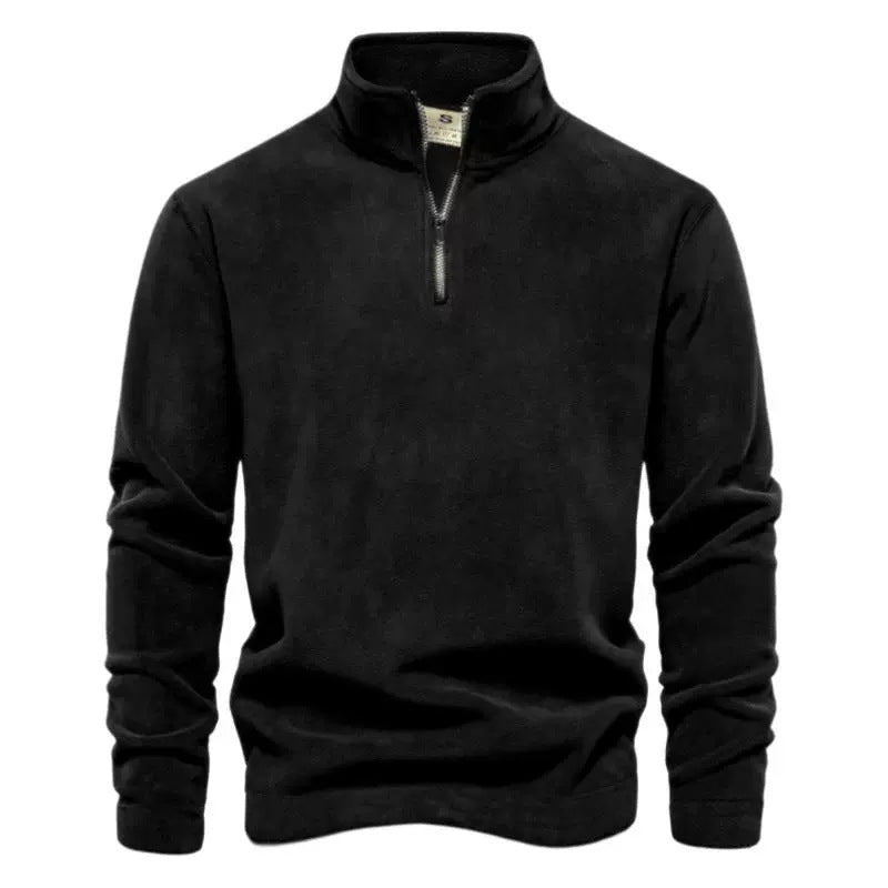 Herren Fleece-Pullover mit Stehkragen EB