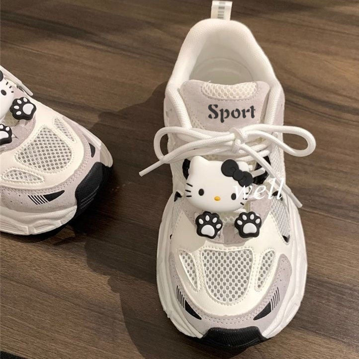 Damen Sportliche Sneakers mit verspieltem Tierdesign EB
