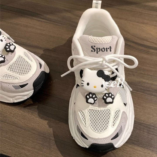 Damen Sportliche Sneakers mit verspieltem Tierdesign EB
