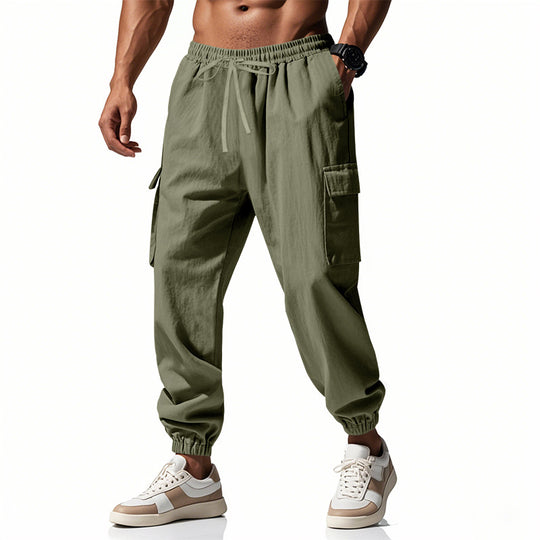 Herren Cargo-Hose mit elastischem Bund und praktischen Seitentaschen EB