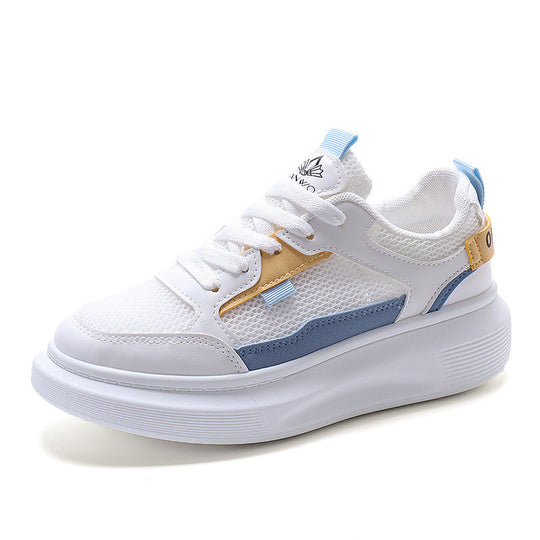 Damen Sportliche Sneakers mit atmungsaktiver Netzstruktur und flexiblem Sohlenprofil EB