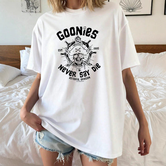Damen Oversized T-Shirt mit kreativem Druck und lässigem Schnitt EB