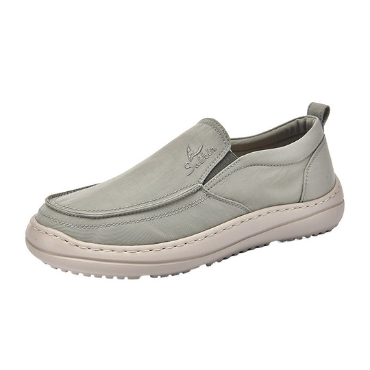 Herren Slip-On Komfortschuhe mit atmungsaktiver Oberflächenstruktur EB