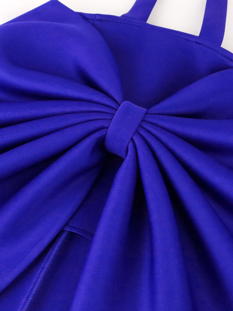 Damen Top mit dramatischem Schleifendetail EB
