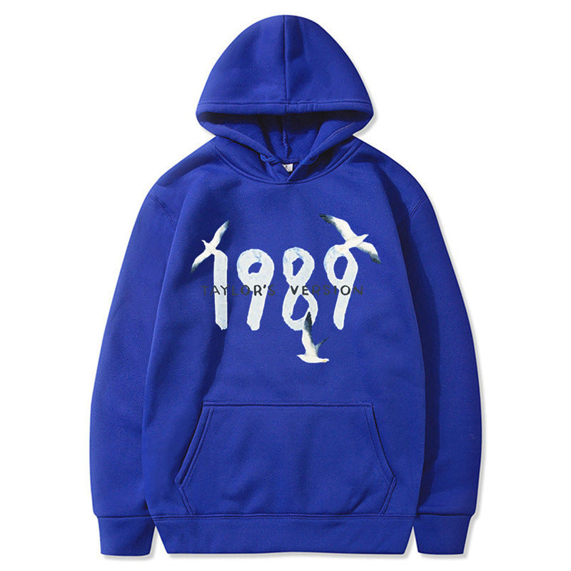 Damen Kapuzenpullover mit kreativem Vogelmotiv und hochwertiger Baumwolle EB