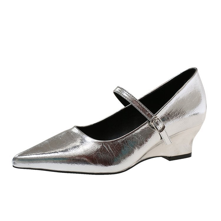 Damen elegante Mary Jane Pumps mit schickem Absatz EB