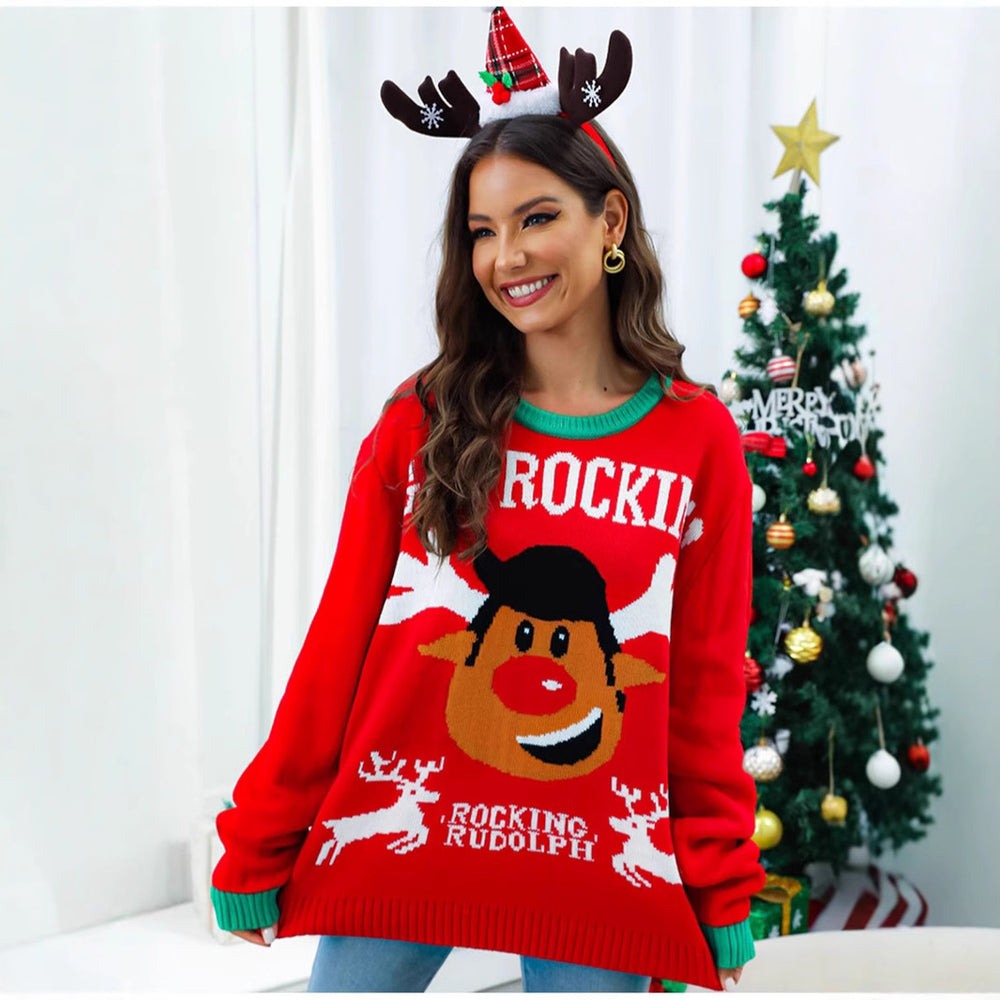 Damen Kuscheliger Weihnachtspullover EB