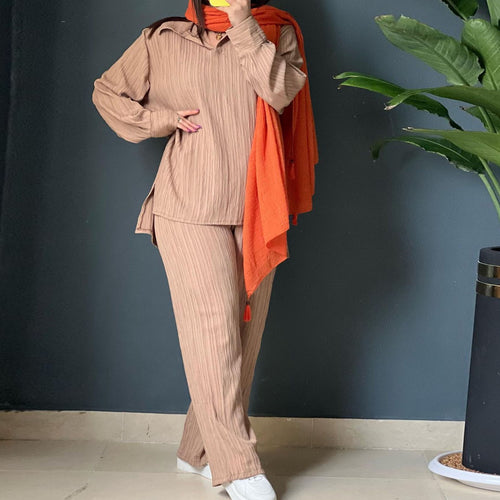 Damen Lässiges Strick-Set mit weitem Schnitt EB