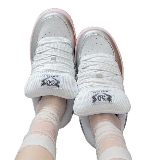 Damen Sportliche Sneakers mit atmungsaktivem Obermaterial und gepolsterter Sohle EB