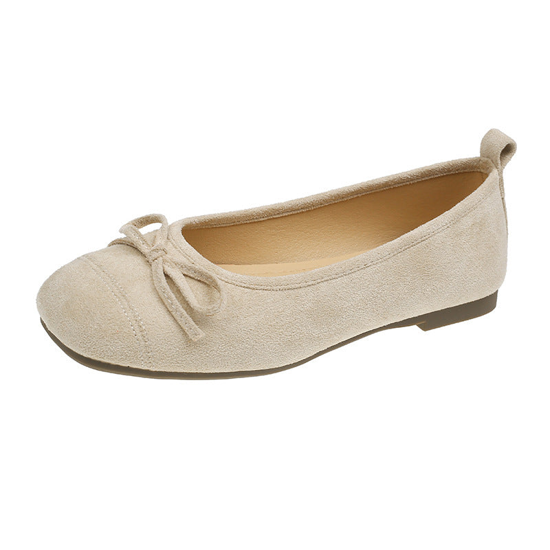 Damen Ballerinas mit feinem Schleifen-Detail aus柔igem Material EB