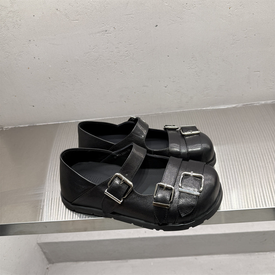 Damen Komfortable Sandalen mit praktischen Schnallen und robustem Fußbett EB