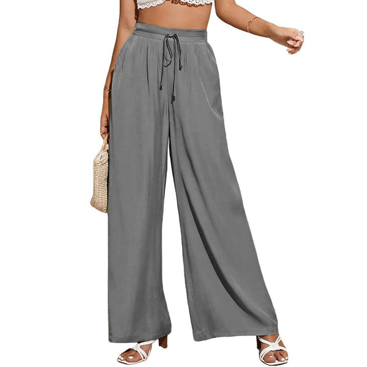 Damen weite Sommerhose mit hohem Bund EB