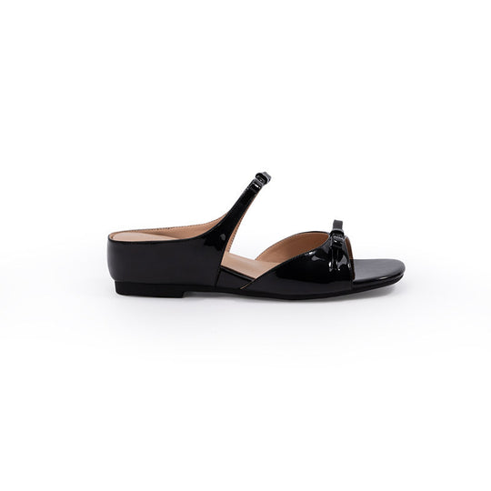 Damen Slipper mit elegantem Riemendesign und modischem Knoten EB