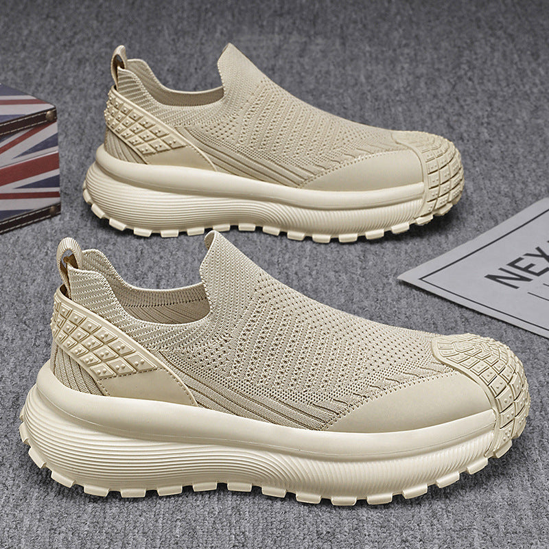 Damen slip-on Sportschuhe mit rutschfester Sohle und atmungsaktivem Gewebe EB