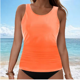 Damen Tankini-Oberteil mit Raffung EB