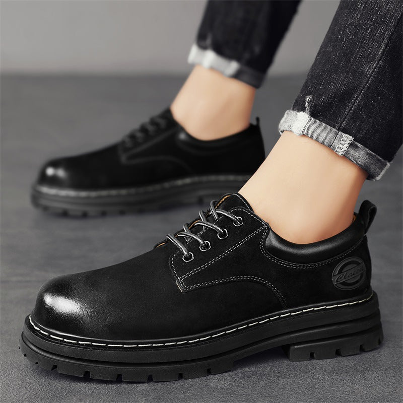 Herren robuste Schnürschuhe mit rutschfester Profilsohle und atmungsaktivem Obermaterial EB