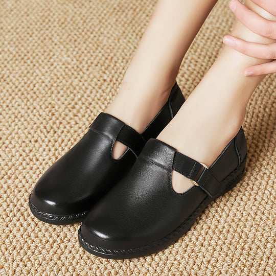 Damen Komfortable Slipper mit modischer Schnallenverzierung und anatomischem Fußbett EB