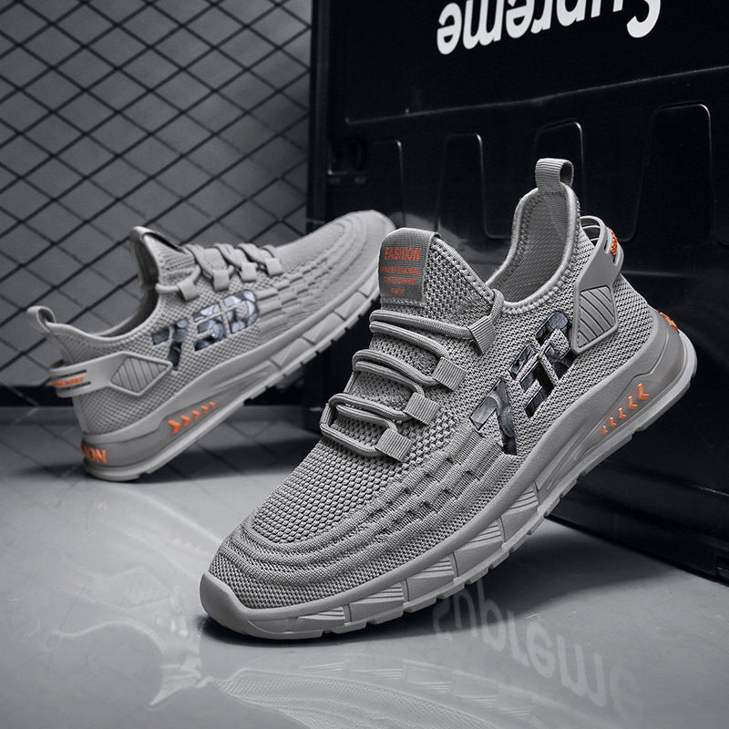Damen Sportliche Laufsneaker mit atmungsaktiver Mesh-Oberfläche und rutschfester Sohle EB