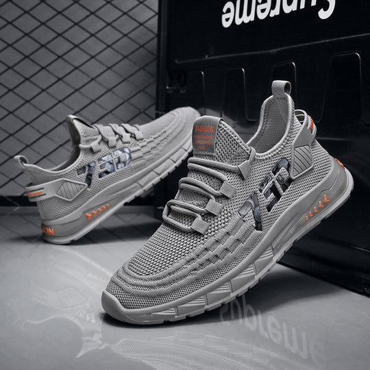 Damen Sportliche Laufsneaker mit atmungsaktiver Mesh-Oberfläche und rutschfester Sohle EB