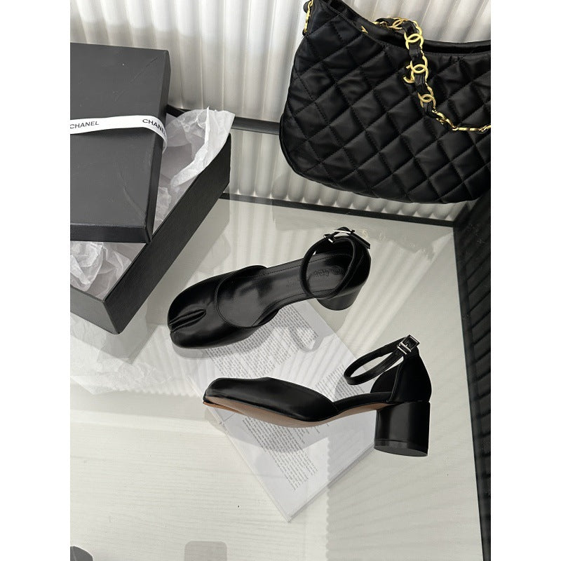 Damen schicke Slingback-Pumps mit modischem Glanz EB