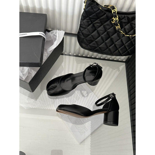 Damen schicke Slingback-Pumps mit modischem Glanz EB