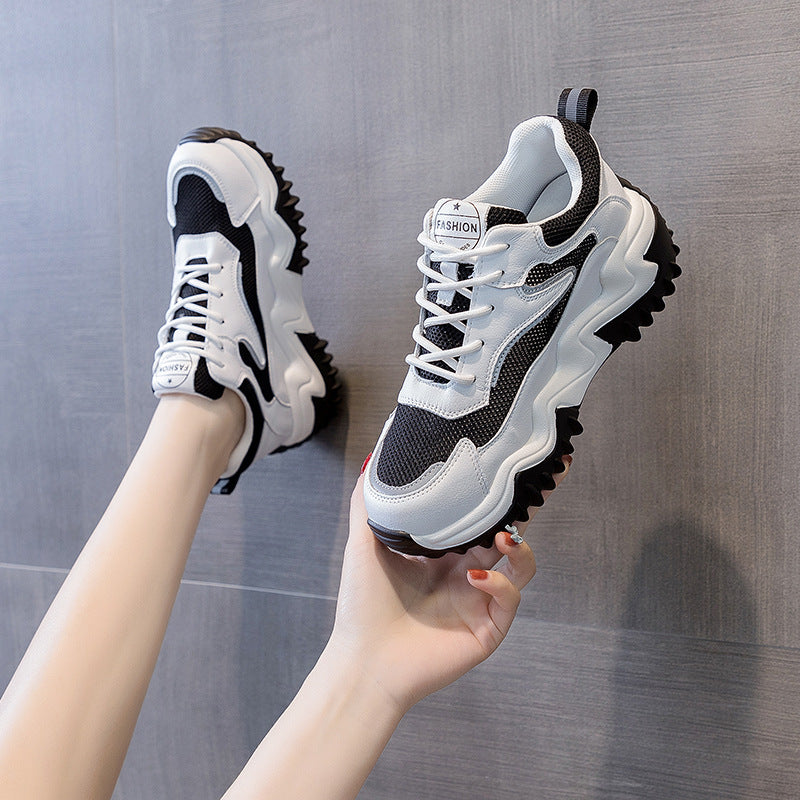 Damen Sportliche Trend-Sneaker mit gepolsterter Sohle und rutschfester Laufsohle EB