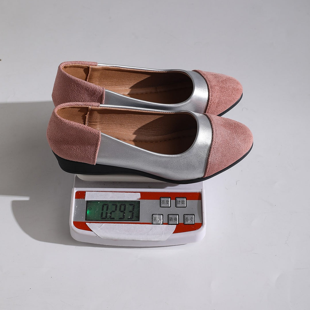 Damen Wedge-Schuhe mit elegantem Samt-Obermaterial und anatomisch geformtem Fußbett EB