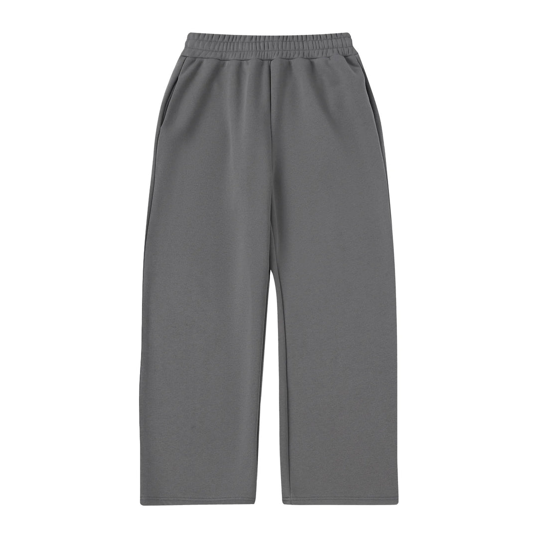 Damen nan weite Cropped-Loungehose mit elastischem Bund und seitlichen Eingrifftaschen EB