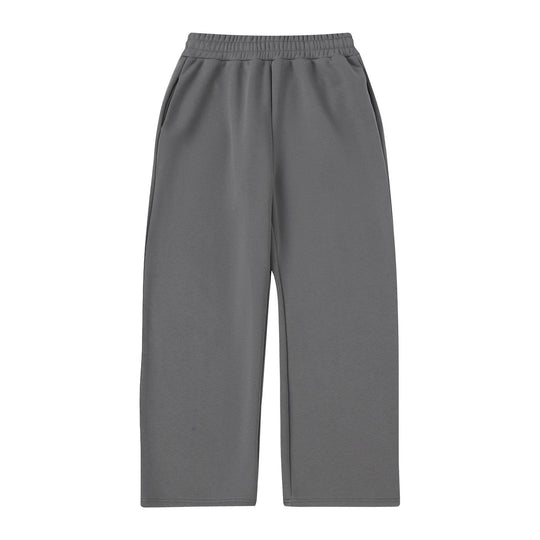 Damen nan weite Cropped-Loungehose mit elastischem Bund und seitlichen Eingrifftaschen EB