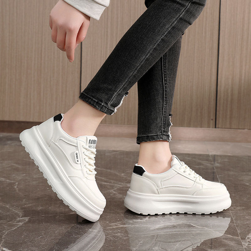 Damen Platform Sneakers mit modernem Design und bequemer Dämpfung EB