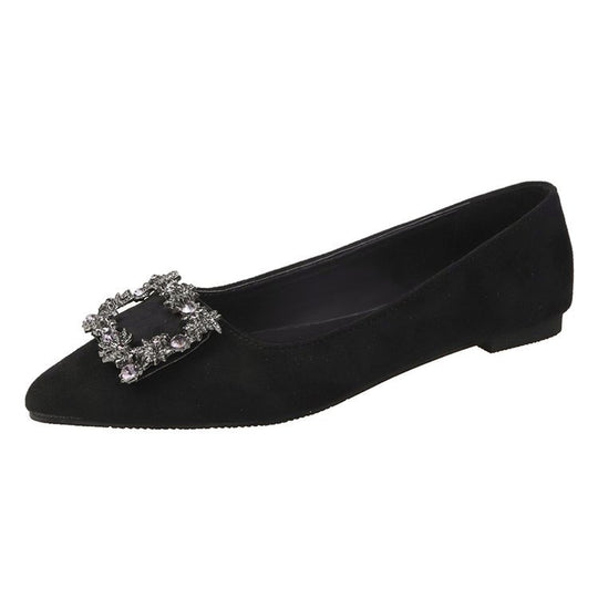 Damen Ballerinas mit funkelndem Schmuckbesatz EB