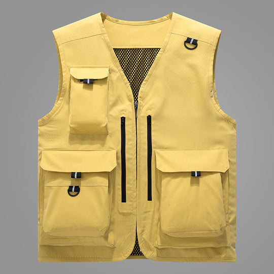 Damen multifunktionale Outdoor-Weste mit zahlreichen Taschen und atmungsaktivem Futter EB