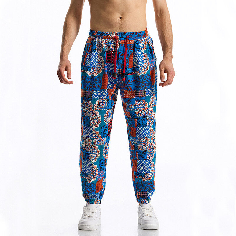 Herren Jogginghose mit modernem Patchwork-Design EB