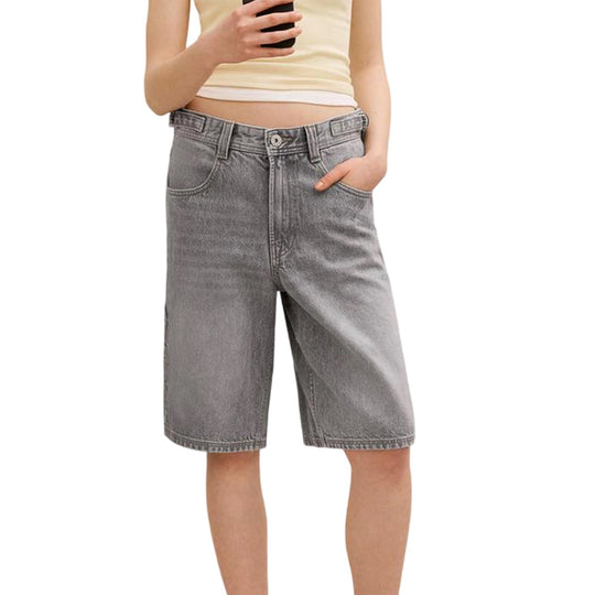 Damen Denim-Shorts mit lässigem Schnitt und mittlerer Leibhöhe EB