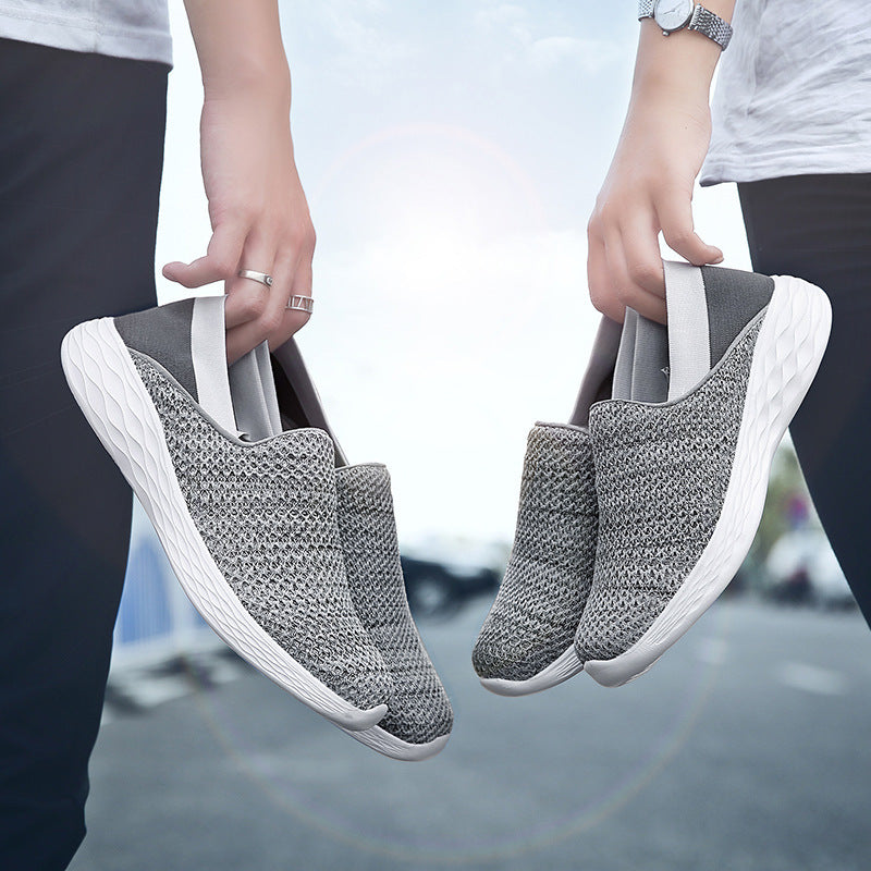 Damen atmungsaktive Slip-On Sneakers mit flexiblem Sohlendesign EB