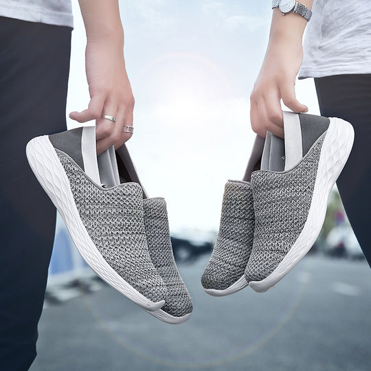 Damen atmungsaktive Slip-On Sneakers mit flexiblem Sohlendesign EB
