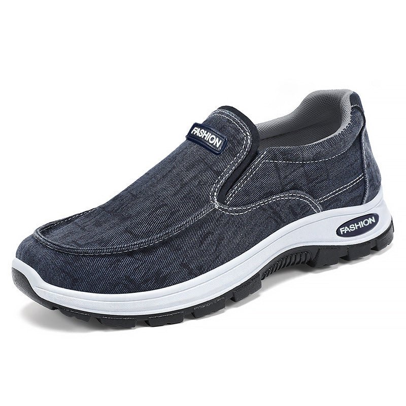 Damen Bequeme Slip-On Sneakers mit elastischem Obermaterial und rutschfester Sohle EB