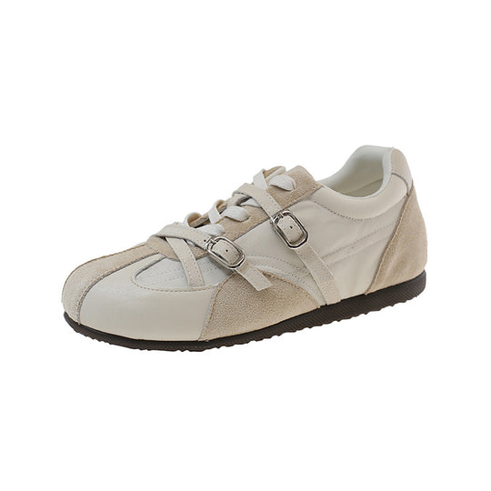 Damen Sneaker mit doppeltem Riemen und atmungsaktiver Oberflächenstruktur EB